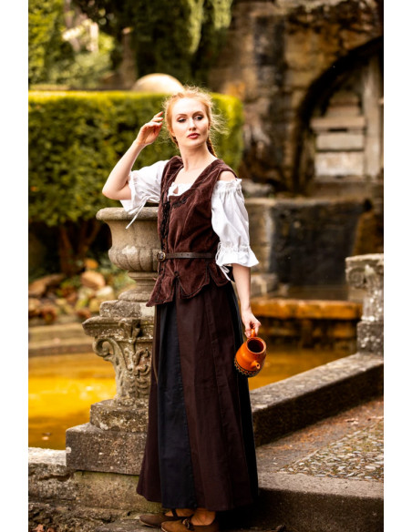 brown medieval bodice