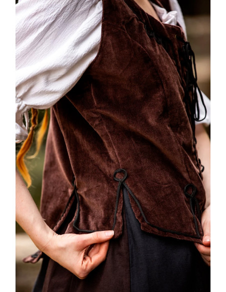 brown medieval bodice