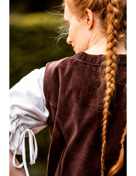 brown medieval bodice