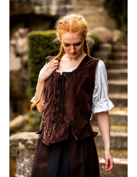 brown medieval bodice