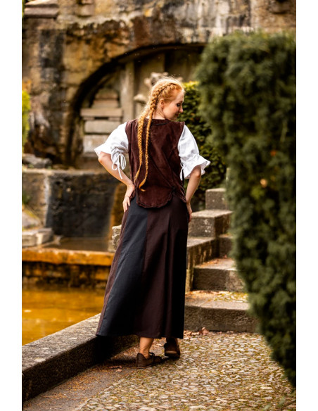brown medieval bodice