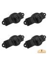 Pack of 4 medieval wrought iron animal style handles (9 cm.)