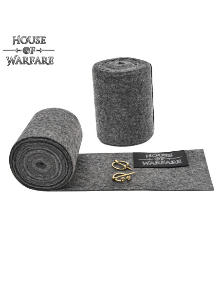 Viking knitted wool wrist warmers...