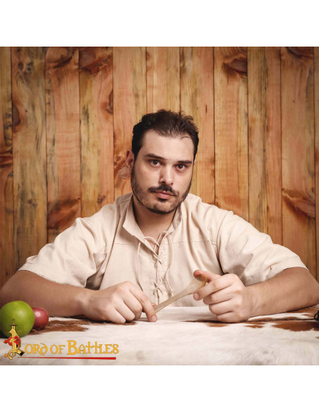 Set of 2 real horn spoons (12.7 cm.)