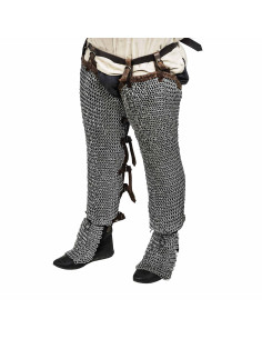 Mild steel chain mail legs, riveted rings (10 mm.) 2