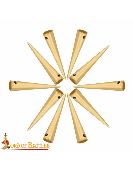 Pack of 10 medieval aglets in solid...