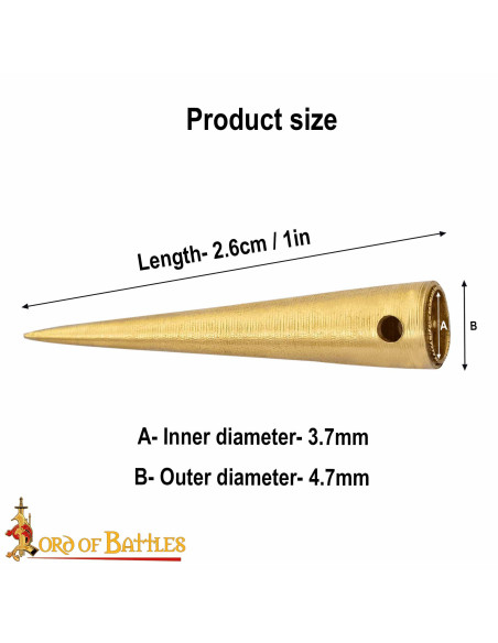 Pack of 10 medieval aglets in solid...