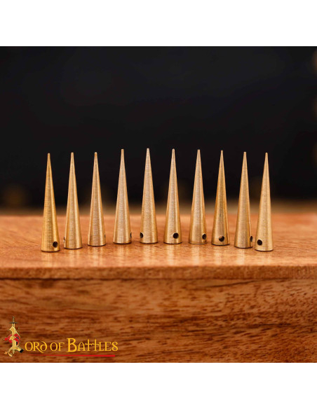 Pack of 10 medieval aglets in solid...