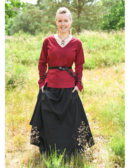 Medieval blouse model Aila in cotton,... Medieval blouse model Aila in cotton,...