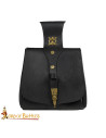 Cortesano del Rey waist bag in black leather