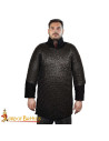 Haubergeon model mild steel chain mail, blackened finish (9 mm.)