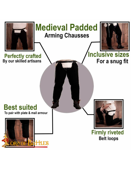 Medieval padded legs model Chausses,...