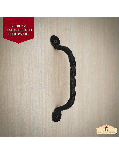 Set of 2 rustic medieval wrought iron...