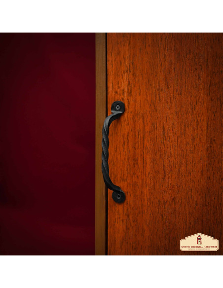 Set of 2 rustic medieval wrought iron...