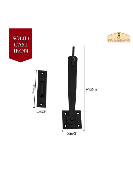 Medieval wrought iron door latch (22...