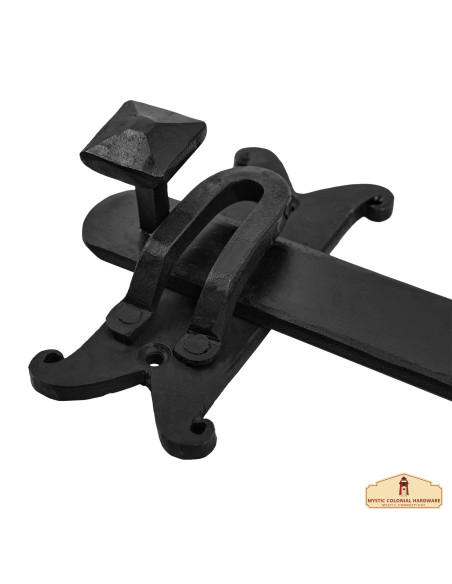 Medieval wrought iron door latch...