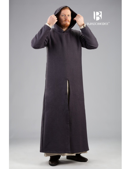 Renaud hooded tunic, gray