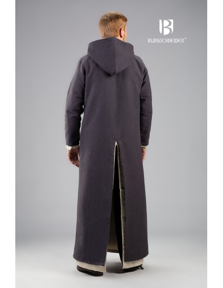 Renaud hooded tunic, gray