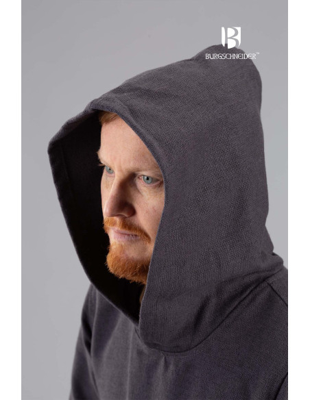 Renaud hooded tunic, gray