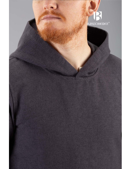 Renaud hooded tunic, gray