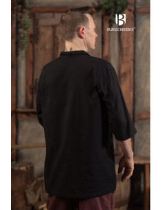 Medieval summer shirt Aton, black 2