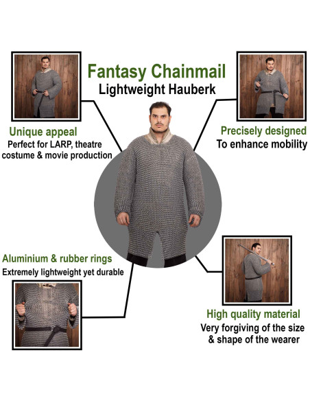 Chain mail aluminum rings Hauberk...