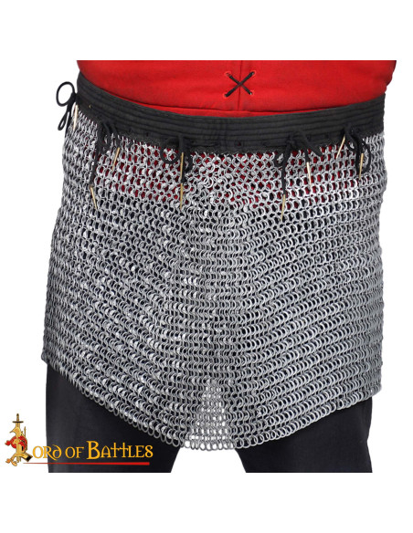 Mild steel chain mail skirt riveted... Mild steel chain mail skirt riveted...