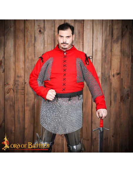 Mild steel chain mail skirt riveted... Mild steel chain mail skirt riveted...