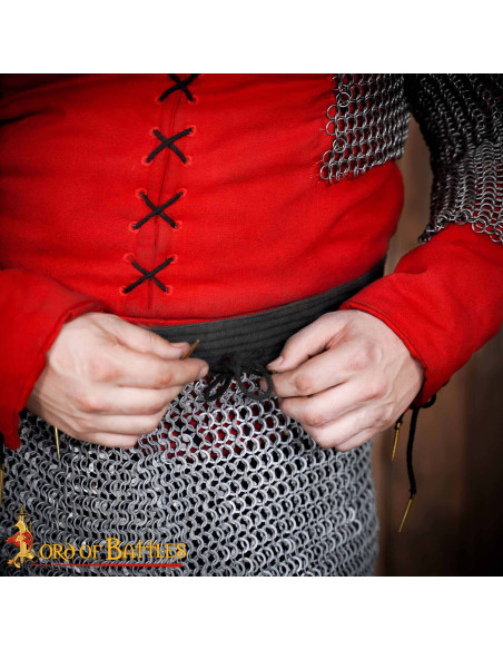 Mild steel chain mail skirt riveted... Mild steel chain mail skirt riveted...