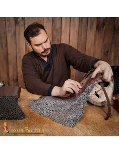 Medieval chain mail gorget mild steel (8mm.) 2