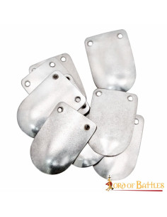 Pack 100 metallic pieces Lamellar armor, mild steel