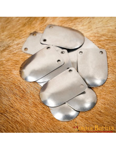 Pack 100 metallic pieces Lamellar armor, mild steel 2