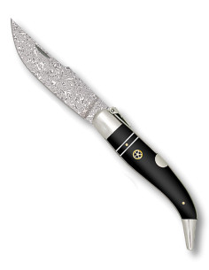 Albainox ratchet knife, Teja Damascus model (9.50 cm.)