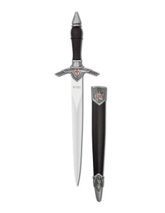 Ornamental Templar dagger with sheath (39 cm.)