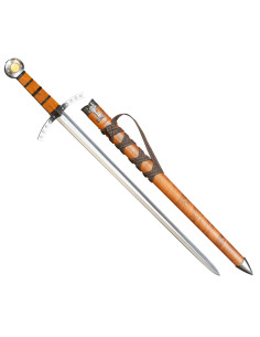 Decorative sword with Templar Cross model scabbard (60 cm.)