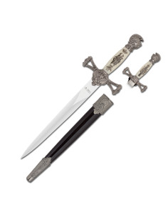 Medieval decorative dagger with sheath (35 cm.)