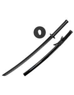 Fiber katana for training, black color (41.70 cm.)