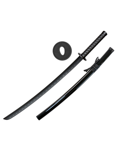 Fiber katana for training, black...