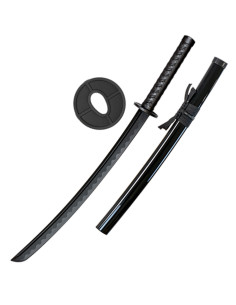 Fiber katana for training, black color (33.85 cm.)