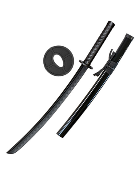 Fiber katana for training, black...