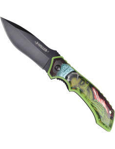 Skull design field knife (9.5 cm.)