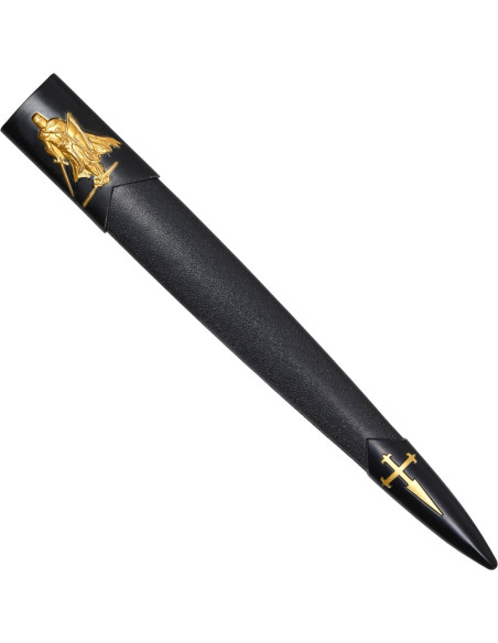 Decorative Templar dagger with golden...
