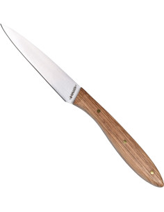 Set of 6 zebrawood handle knives in a box (17 cm.)