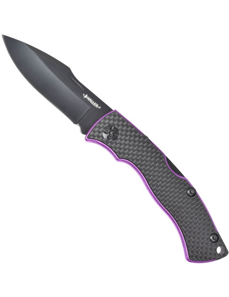 Carbon fiber handle pocket knife (8 cm.)