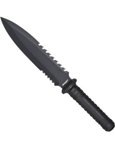 Black Outdoor tactical knife with sheath (38 cm.)