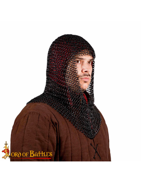 Executioner chainmail round rings, black