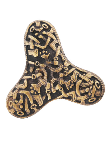 Viking brooch with clover fibula in...