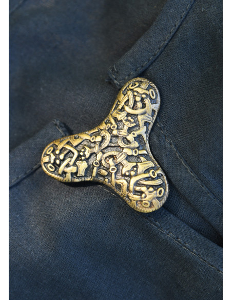 Viking brooch with clover fibula in...