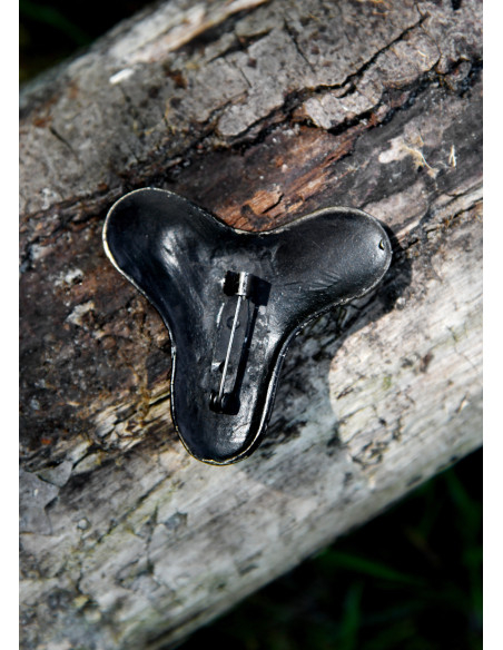 Viking brooch with clover fibula in...