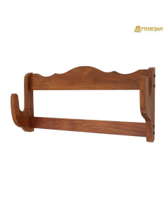 Wall mount for rifles, in wood (61 cm.)